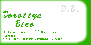 dorottya biro business card